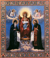 Икона Божией Матери Печерская (Свенская) нового письма