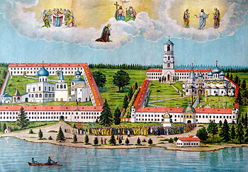 План Александро-Свирского монастыря 1912 г.