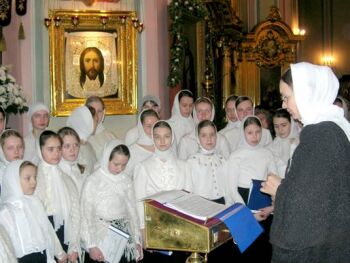 Детский хор собора Владимирской иконы Божией Матери под руководством И.В.Болдышевой