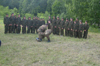 Занятия в лагере "Юный спецназовец" (Башкирия, 2007)