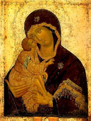 Донская икона Пресвятой Богородицы. Феофан Грек, XIV в.