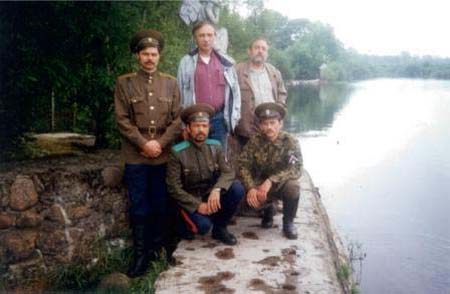 Второй Лагерный сбор Михаило-Архангельского братства, деревня Скамья, 22 Июня 1999 года, причал на реке Нарове
