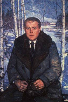 Портрет В.Солоухина работы И.Глазунова