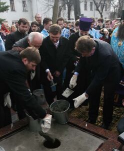 Закладка Федоровского собора в Городце