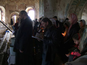 Молебен в липовском храме прп.Сергия Радонежского