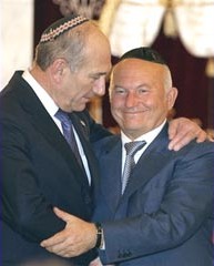 Юрий Лужков и Эхуд Ольмерт