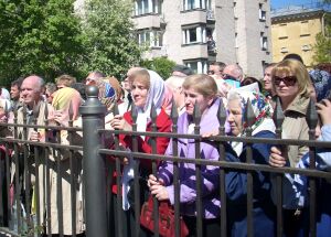 На открытии памятника Иоанну Кронштадтскому в Кронштадте