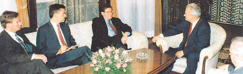 Переговоры Холбрука с Милошевичем в июле 1996 года