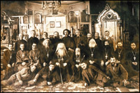 На снимке 1936 года - священники и миряне Новосибирской епархии (фото из личного архива протоиерея Виталия Бочкарёва)