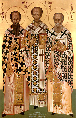 Свв.Василий Великий, Иоанн Златоуст и Григорий Богослов