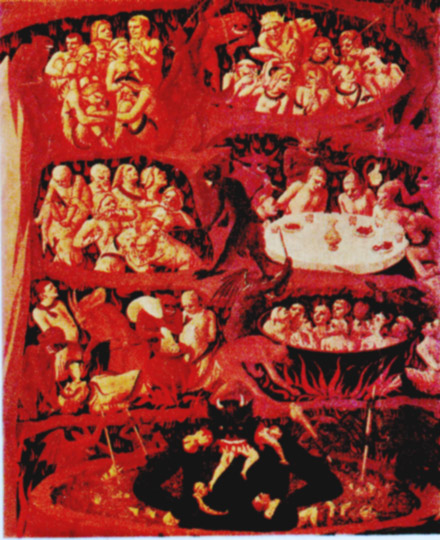 Фрагмент фрески Фра Анджелико "Страшный суд" (Около 1431, Музей Сан Марко, Флоренция)