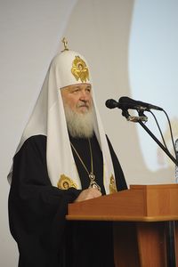 Святейший Патриарх Кирилл в Калининграде. 23 марта 2009 г. (Фото с сайта ОВЦС МП)