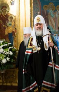 Патриарх Кирилл в храме СПбДАиС 3.04.09