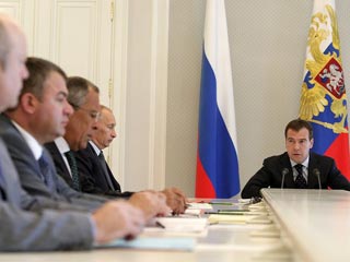 Д.Медведев на заседании Госсовета (Фото с сайта Президента России)
