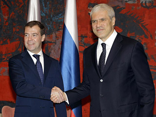Дмитрий Медведев и Борис Тадич. 20.10.2009 (Фото Рейтер)