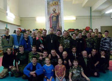 Участники соревнований, посвященных святому благоверному князю Александру Невскому
