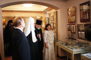 В.Путин и Патриарх Кирилл в с. Одинцово