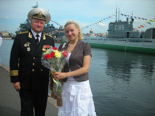 Петр Кузнецов с дочерью