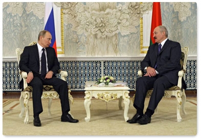 В.Путин и А.Лукашенко. 15 марта 2011 г.