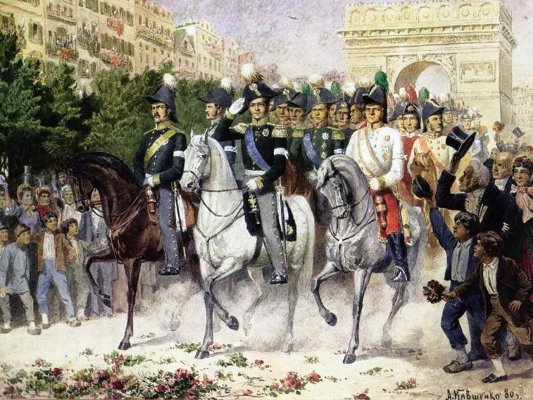 Вступление русских войск в Париж, 1814