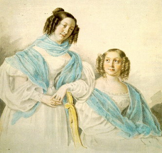 Антонина и Лидия Блудовы.