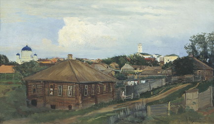 Картина художника Николая ХОХРЯКОВА "Вятка", 1886 год