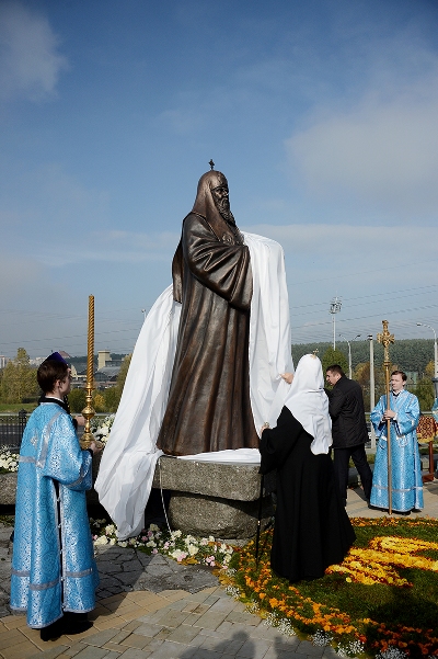 Открытие памятника Патриарху Алексию в Белоруссии