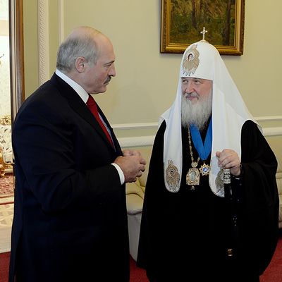 А.Г.Лукашенко и Патриарх Кирилл