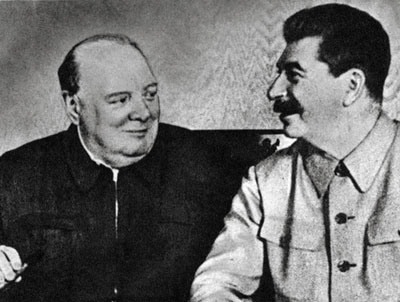 У.Черчилль и И.Сталин