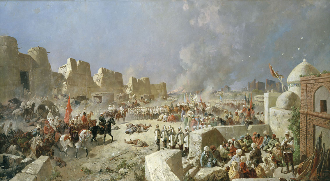 Вход русских войск в Самарканд, 1868 г.