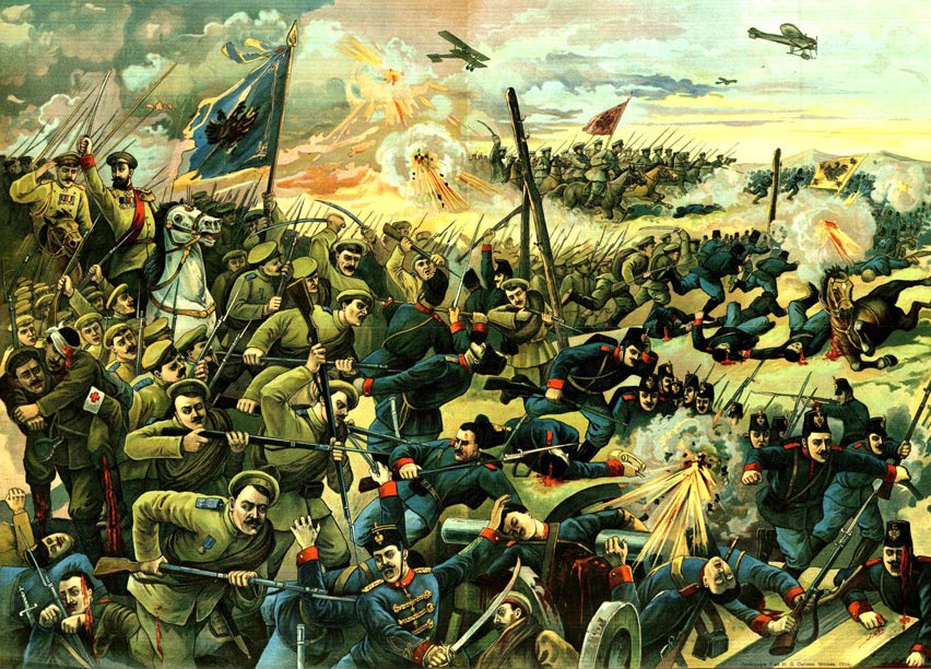 Атака Русской армии, Первая мировая война