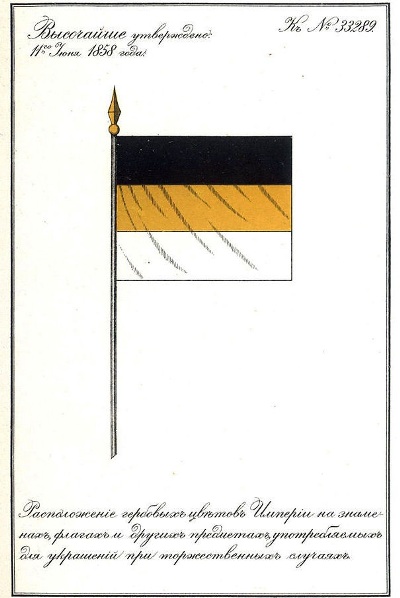 Государственный флаг Российской Империи (1858-1883)