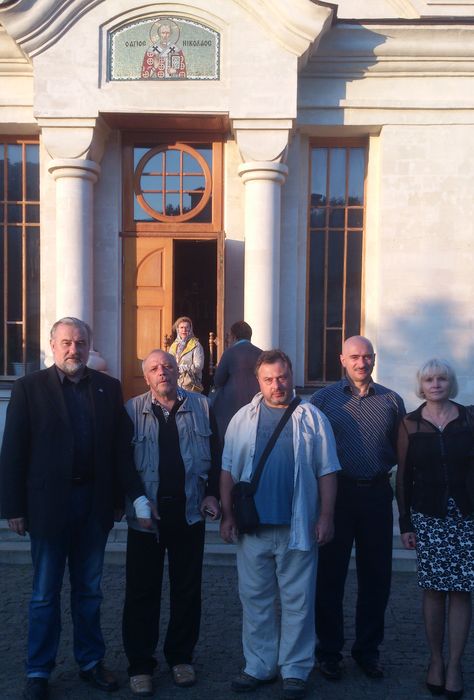 С представителями Украины и Сербии в Курковском монастыре
