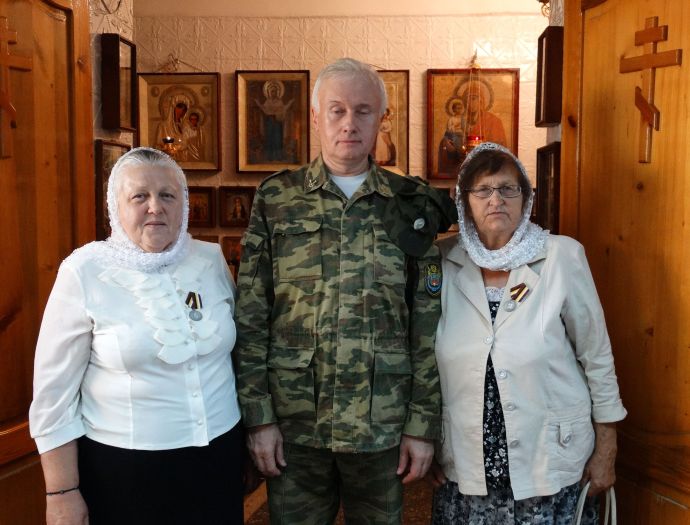 Войсковая Православная Миссия наградила медалью &laquo;В память Великой Войны&raquo; А. Витихович и А. Щербаченко