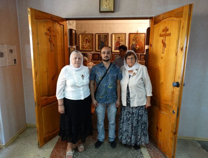 Войсковая Православная Миссия наградила медалью *В память Великой Войны* А. Витихович и А. Щербаченко