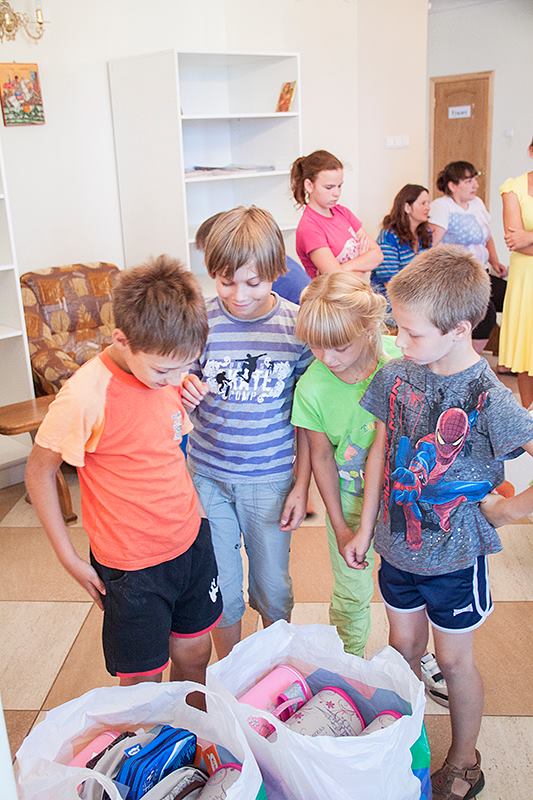 Дети беженцев из Донецка
