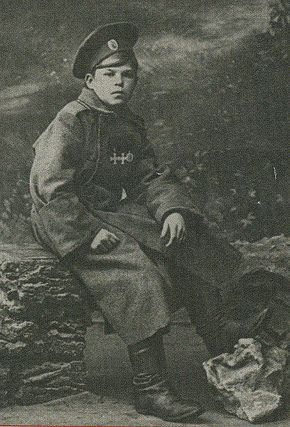 12-летний разведчик Василий Наумов, 1915 год