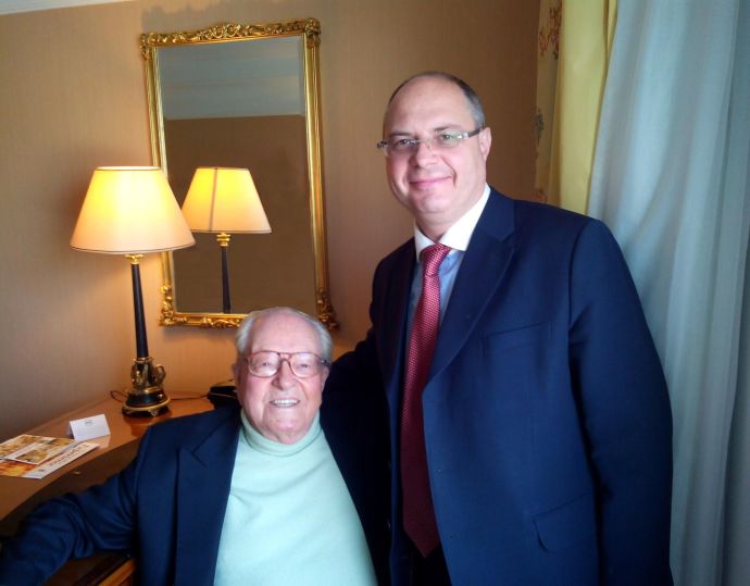 Сергей Гаврилов и Жан-Мари Ле Пен