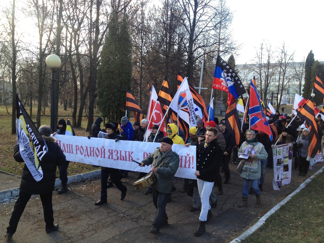 Русский марш в Казани был за Новороссию