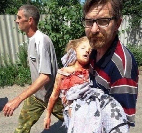 Убитая в Новороссии девочка
