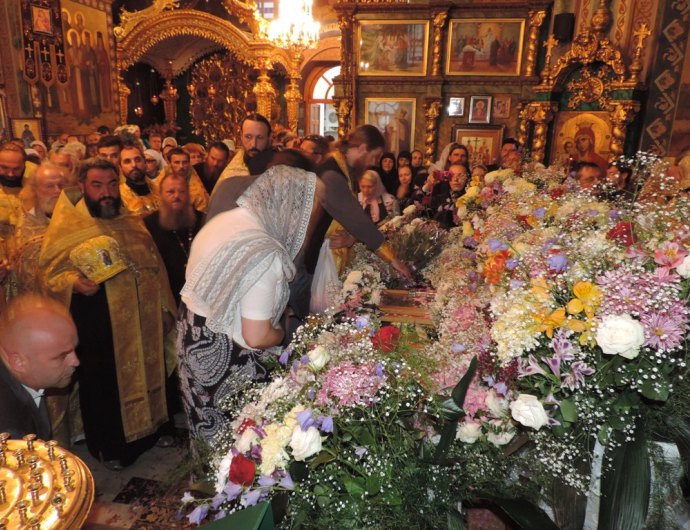 В Свято-Троицком монастыре прошли торжества, отмечаемые в День памяти Святого угодника Божиего Луки