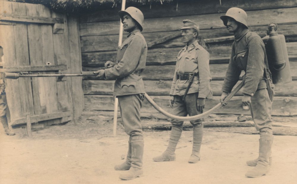 Немецкие огнеметчики, Первая мировая война