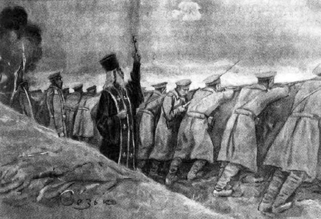 Русский полковой священник, Первая мировая война