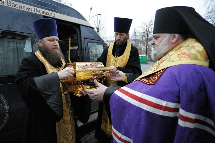 Мощи Крестителя Руси прибыли в Санкт-Петербурге