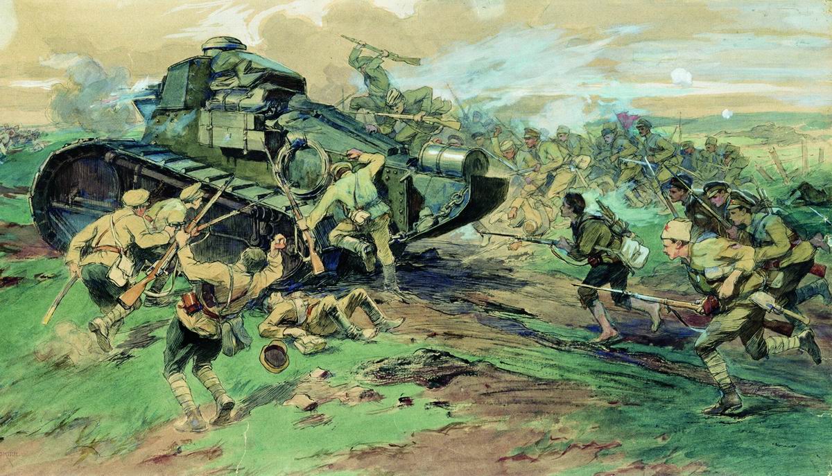 Захват врангелевских танков в Таврии (Н.С.Самокиш)