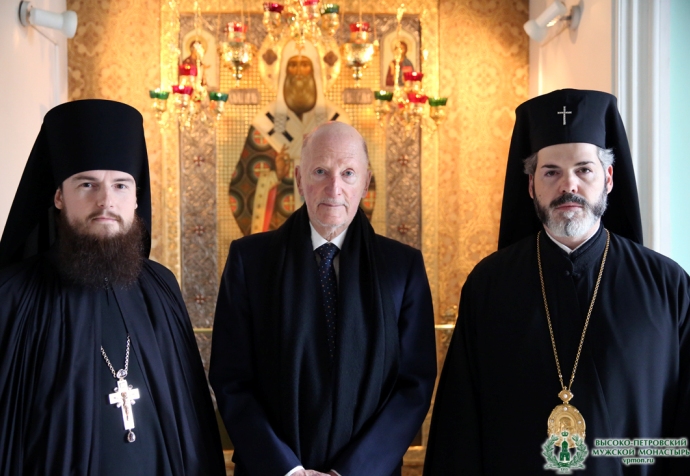 Царь болгар Симеон II посетил Высоко-Петровский мужской монастырь