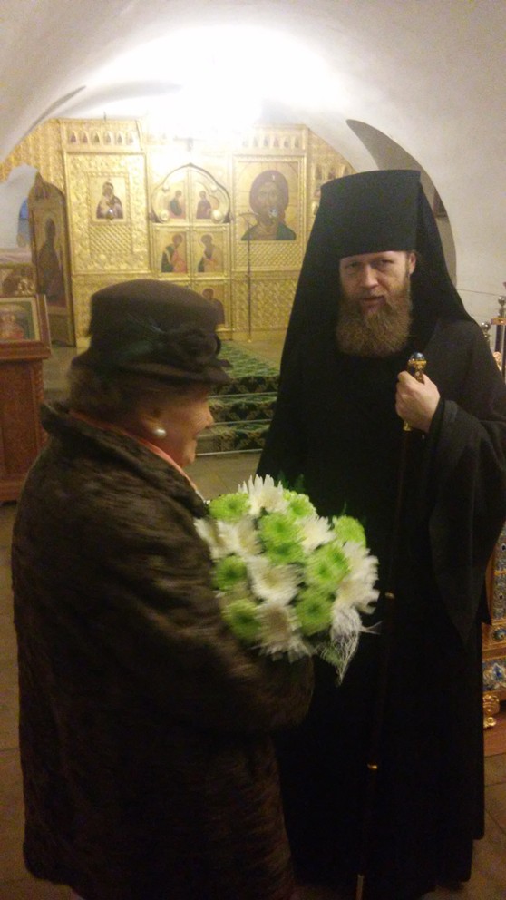 Ольга Николаевна и епископ Воскресенский Савва