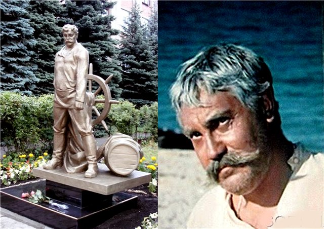 Луспекаев в роли Верещагина и памятник в Луганске