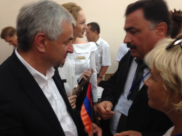 С президентом Абхазии Р. Хаджинбой