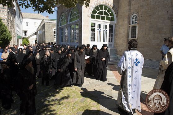 Погребение игумена Афонского Свято-Пантелеимонова монастыря схиархимандрита Иеремии (Алехина)